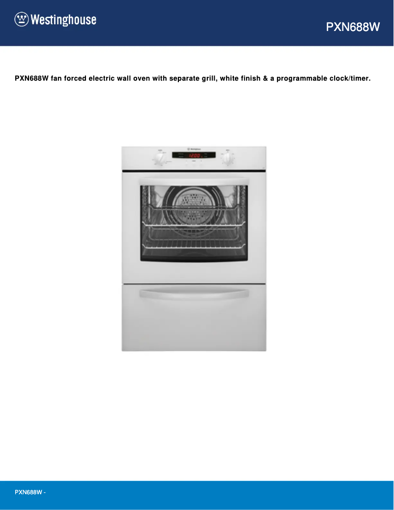 Image de la première page du manuel de l'appareil PXN688W