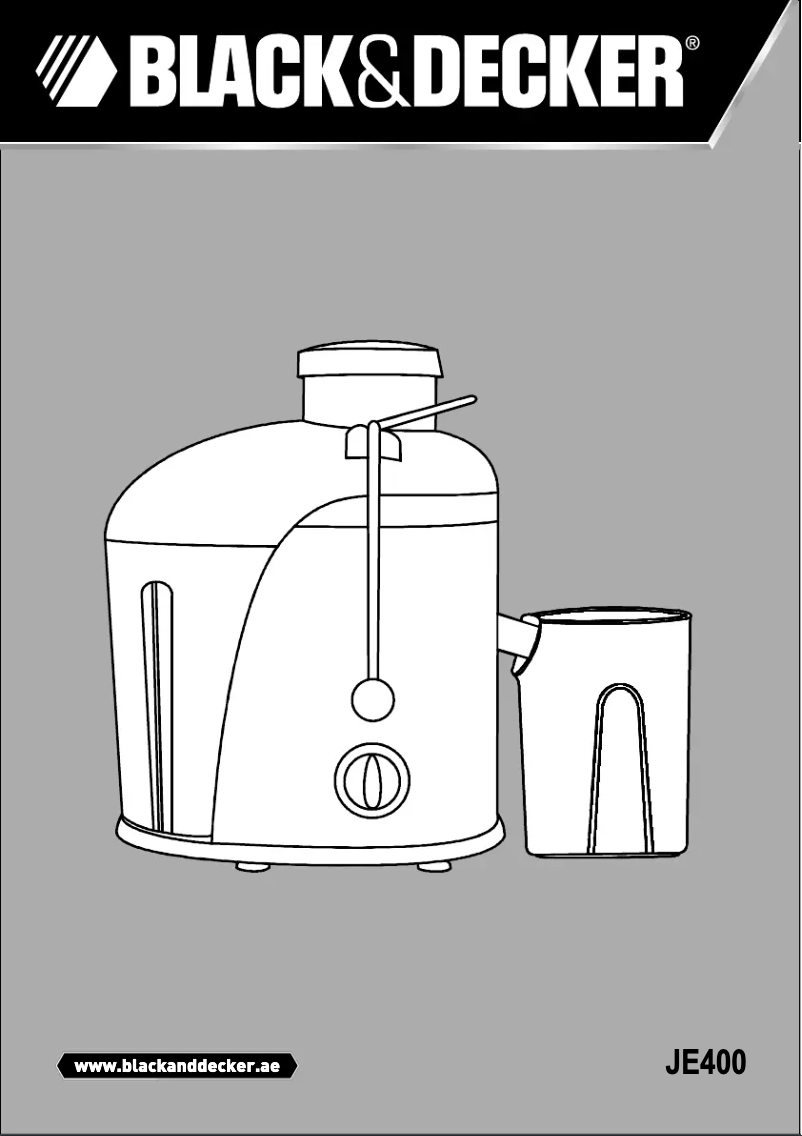 Image de la première page du manuel de l'appareil JE400