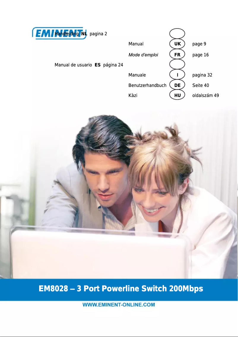 Image de la première page du manuel de l'appareil EM8028