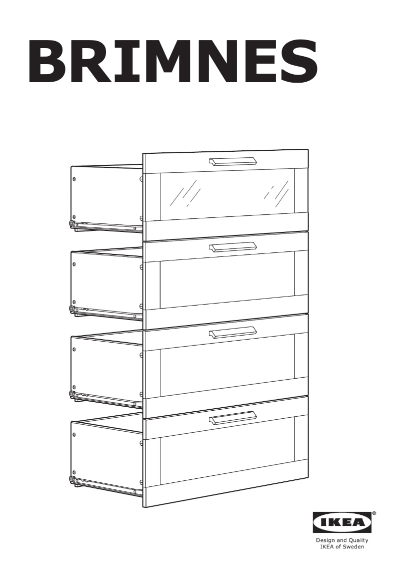 Página 1 del manual Manual de usuario Ikea BRIMNES 303.554.19