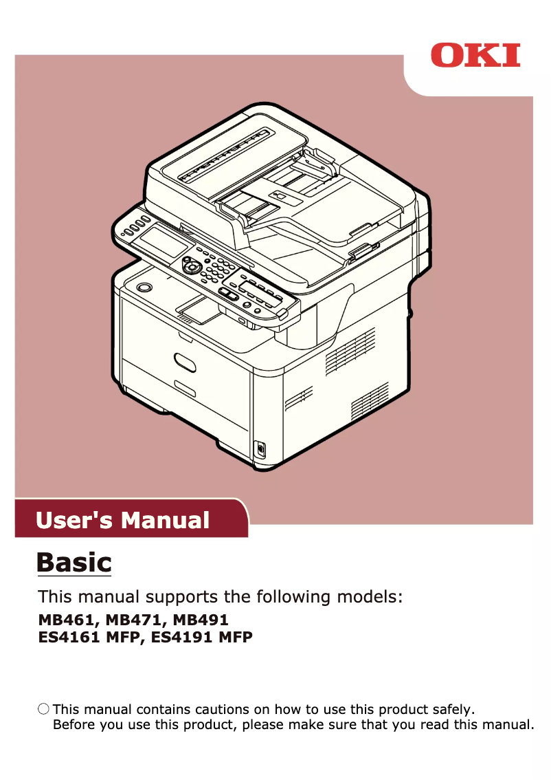 Page n°1 - Manuel utilisateur OKI MB471