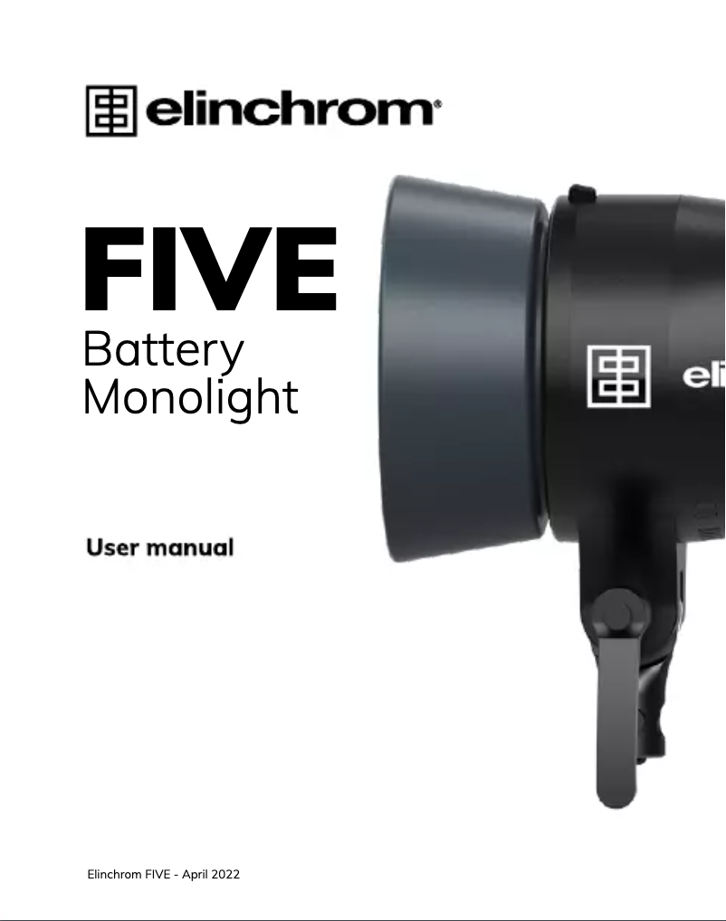 Page n°1 - Manuel utilisateur Elinchrom FIVE