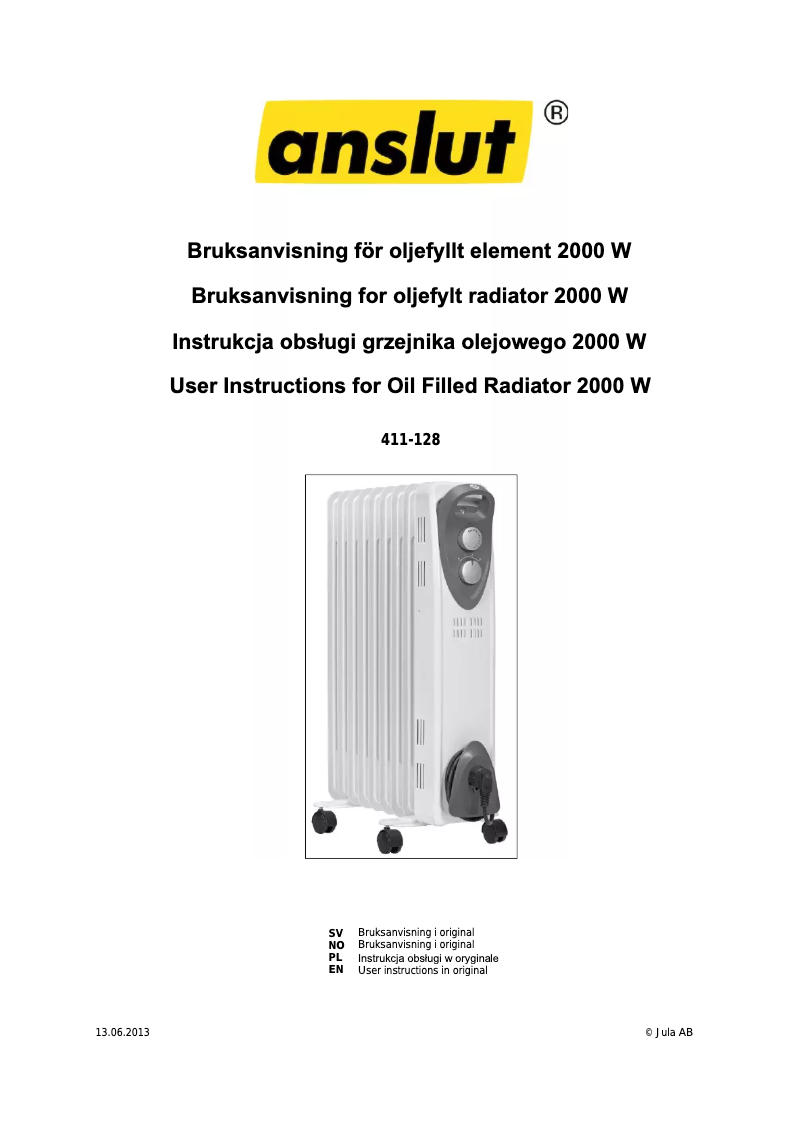 Image de la première page du manuel de l'appareil 411-128