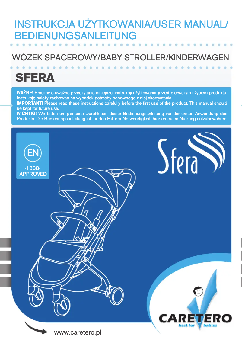 Page n°1 - Manuel utilisateur Caretero Sfera