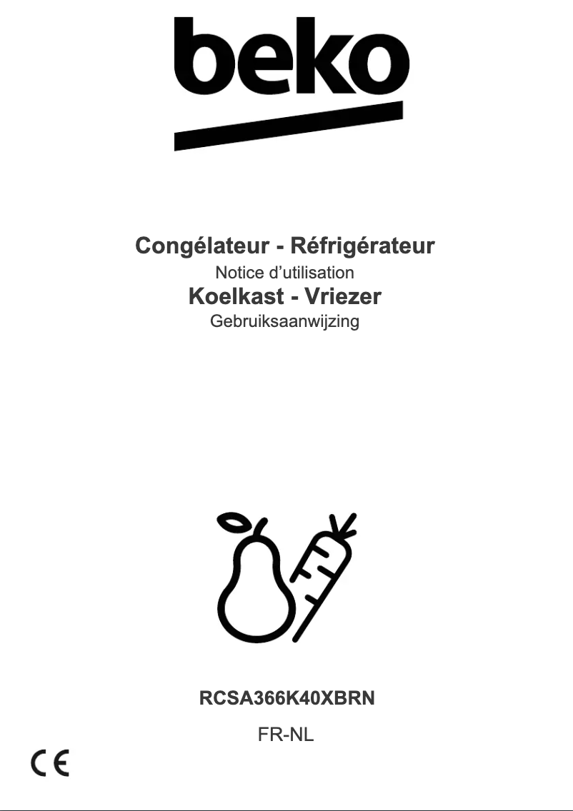 Image de la première page du manuel de l'appareil RCSA366K40XBRN