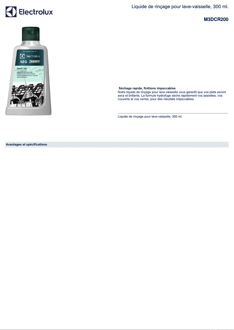 Image de la première page du manuel de l'appareil M3DCR200