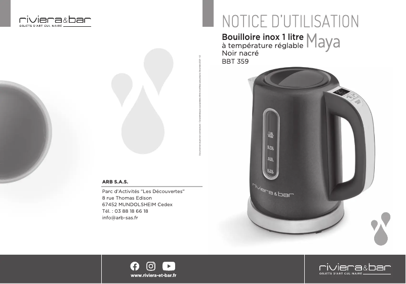 Image de la première page du manuel de l'appareil BBT359