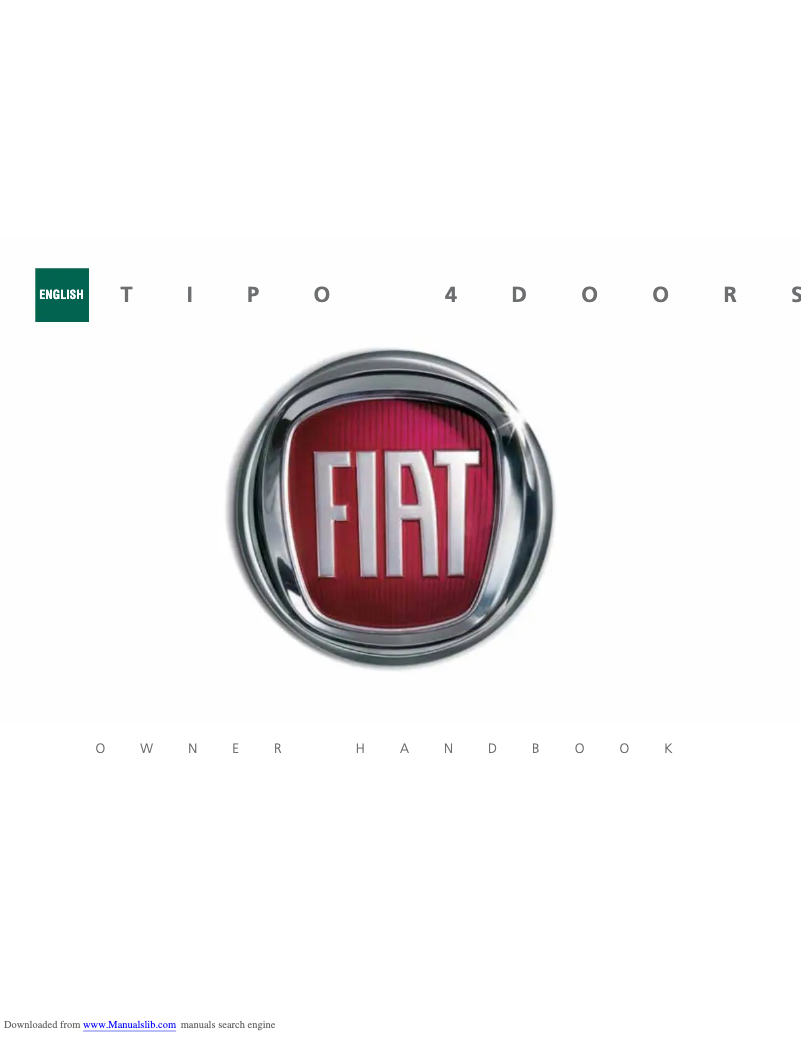 Page 1 de la notice Manuel utilisateur Fiat Tipo (2020)