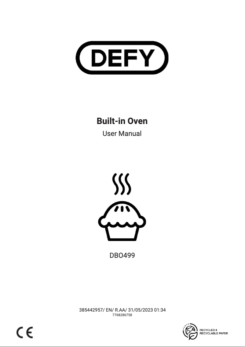 Image de la première page du manuel de l'appareil DBO499