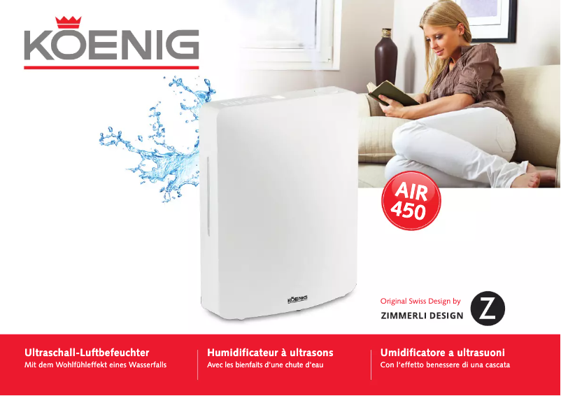 Page 1 de la notice Manuel utilisateur Koenig AIR450