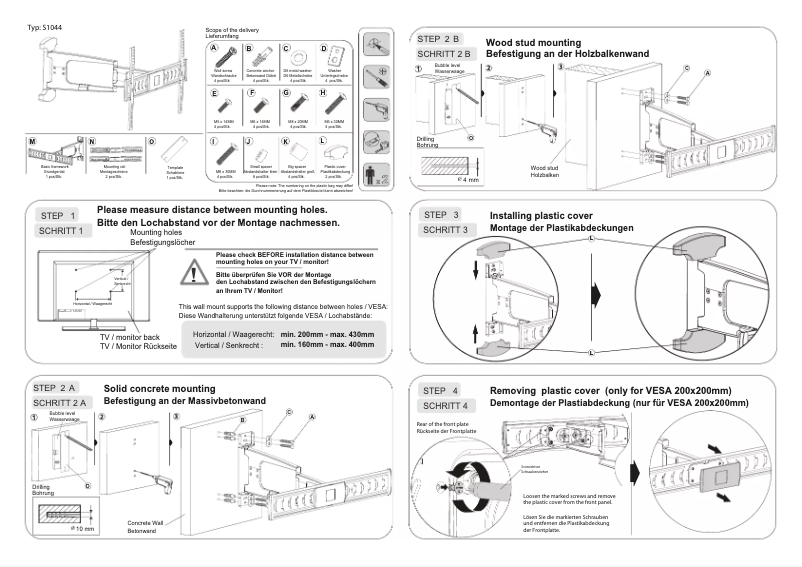 Page 1 de la notice Manuel utilisateur Ricoo S1044