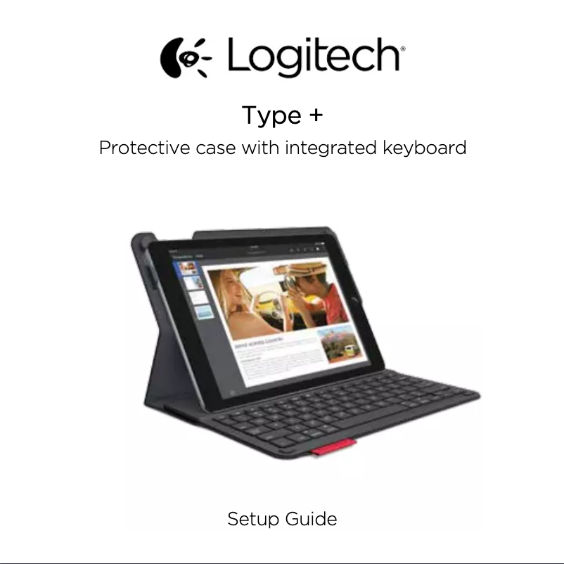 Page 1 de la notice Manuel utilisateur Logitech Keyboard Case iPad Air Plus