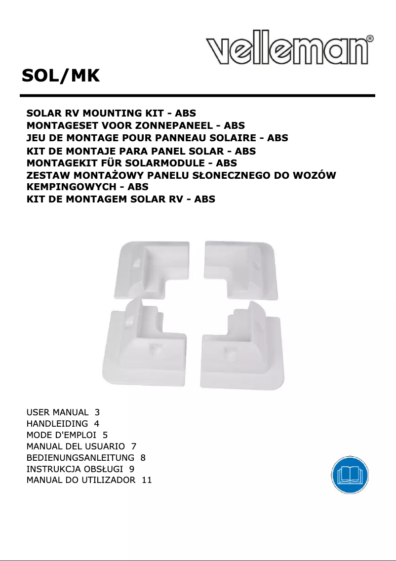 Page 1 de la notice Manuel utilisateur Perel SOL/MK
