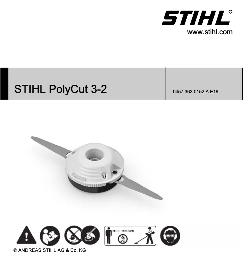 Page 1 de la notice Manuel utilisateur Stihl PolyCut 3-2