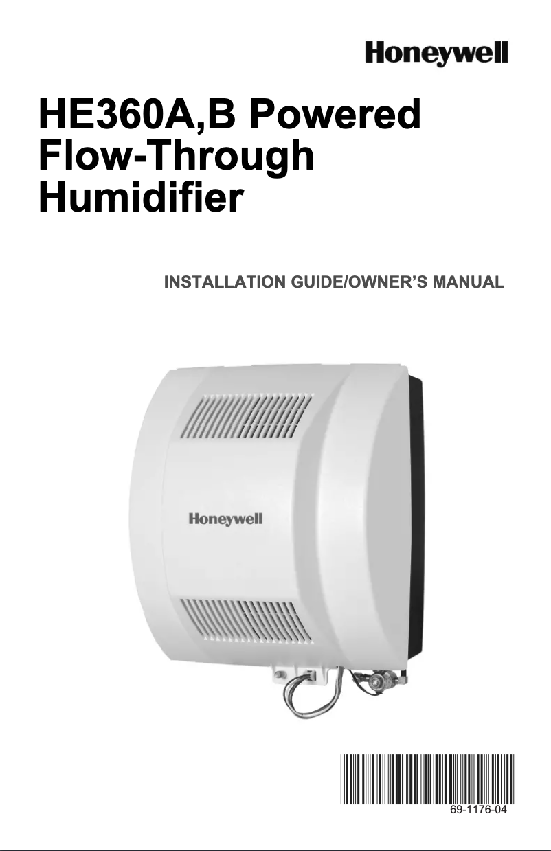 Page n°1 - Fiche technique Honeywell HE360A1075