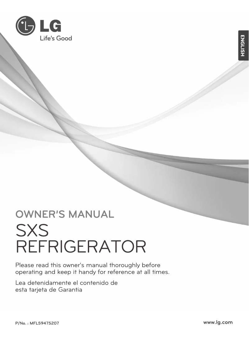 Page n°1 - Manuel utilisateur LG GRP2479ECPN