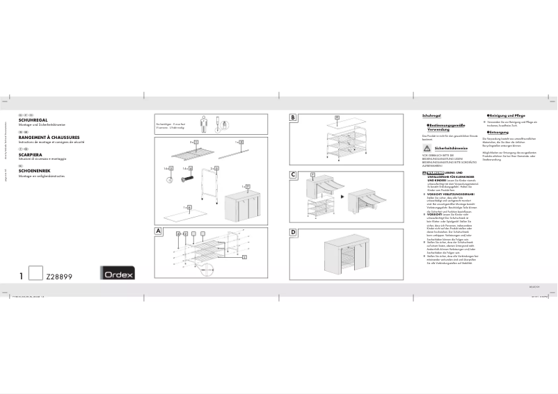 Page 1 of the manual User Manual Ordex IAN 71163