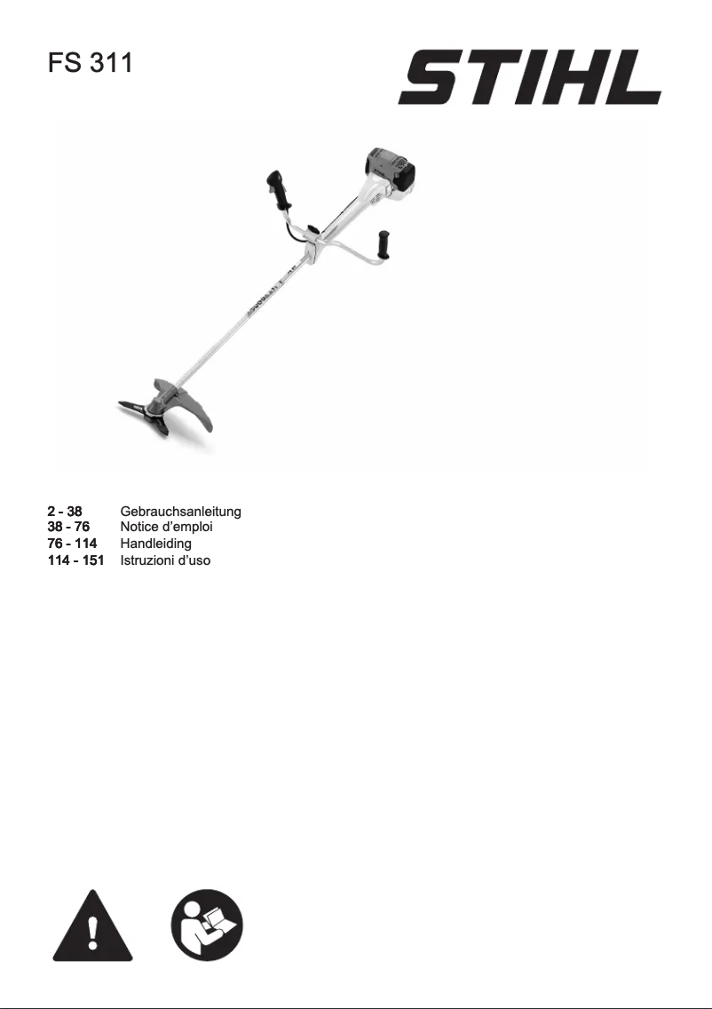 Page 1 de la notice Manuel utilisateur Stihl FS 311