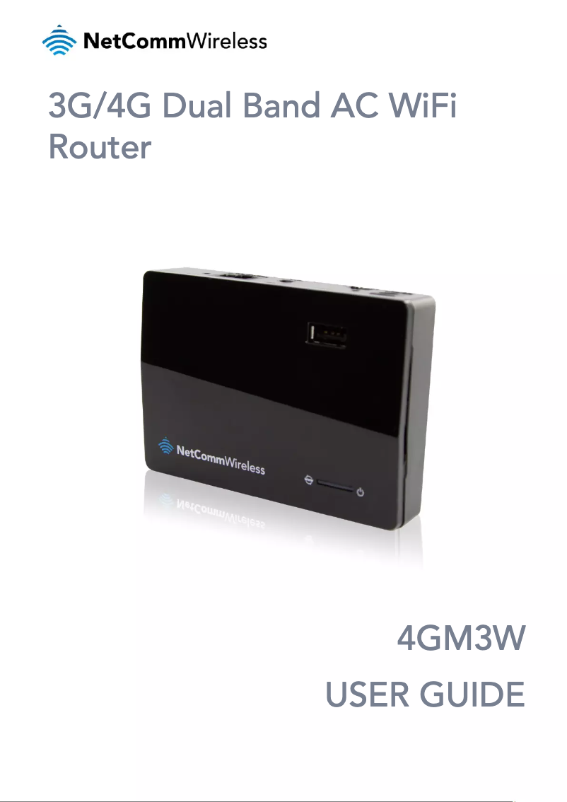 Image de la première page du manuel de l'appareil 4GM3W