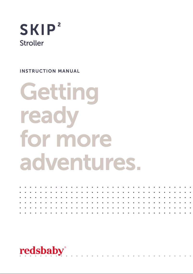Page 1 de la notice Manuel utilisateur Redsbaby SKIP 2
