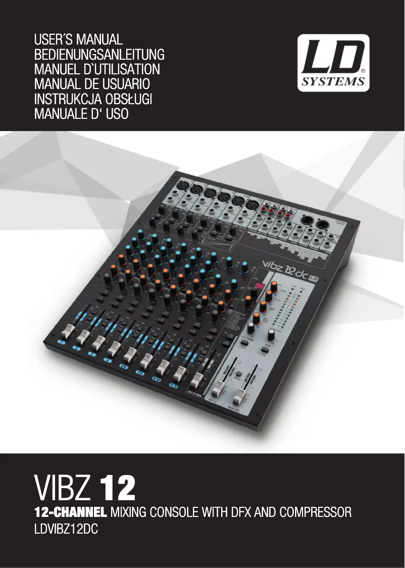 Page n°1 - Manuel utilisateur LD Systems VIBZ 12