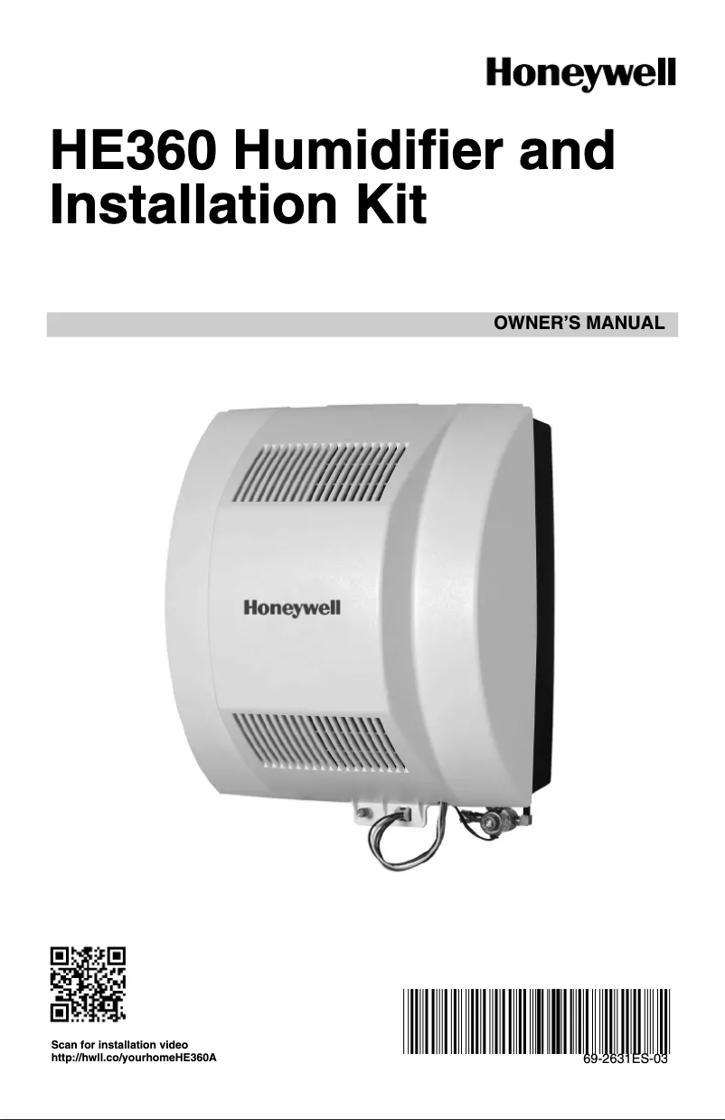 Página 1 del manual Manual de usuario Honeywell HE360A1075
