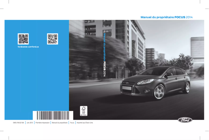 Image de la première page du manuel de l'appareil Focus (2014)