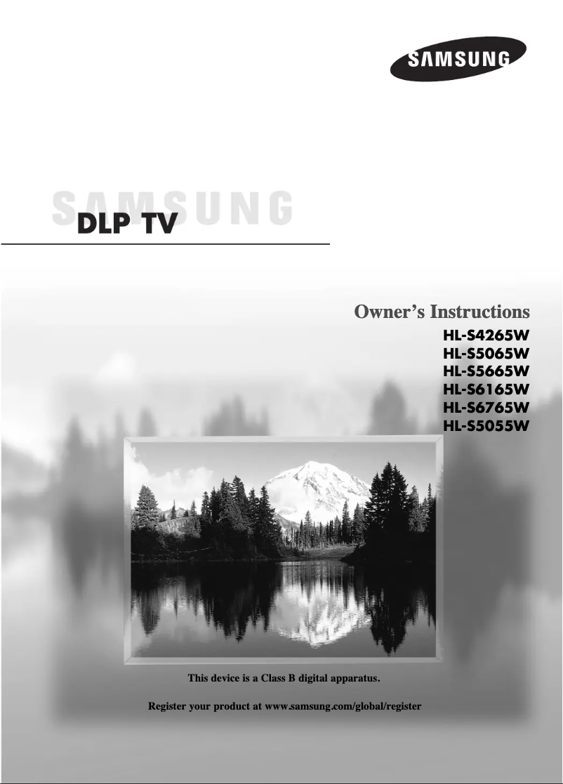 Image de la première page du manuel de l'appareil HL-S6165W