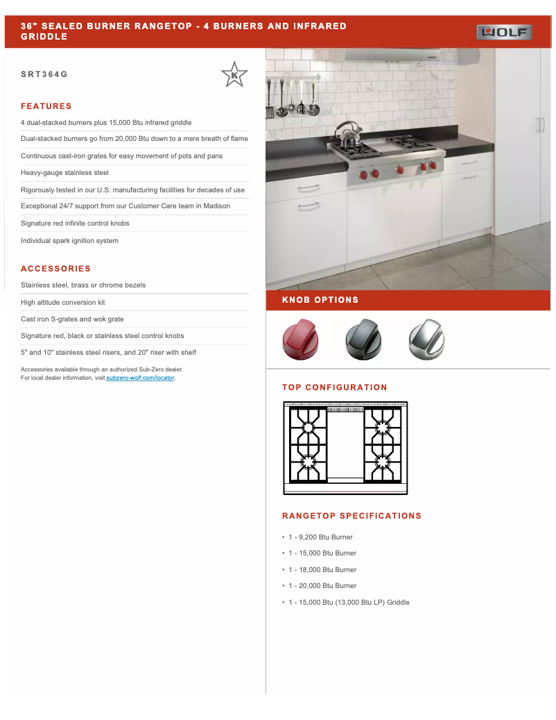 Page 1 de la notice Manuel utilisateur Wolf SRT366