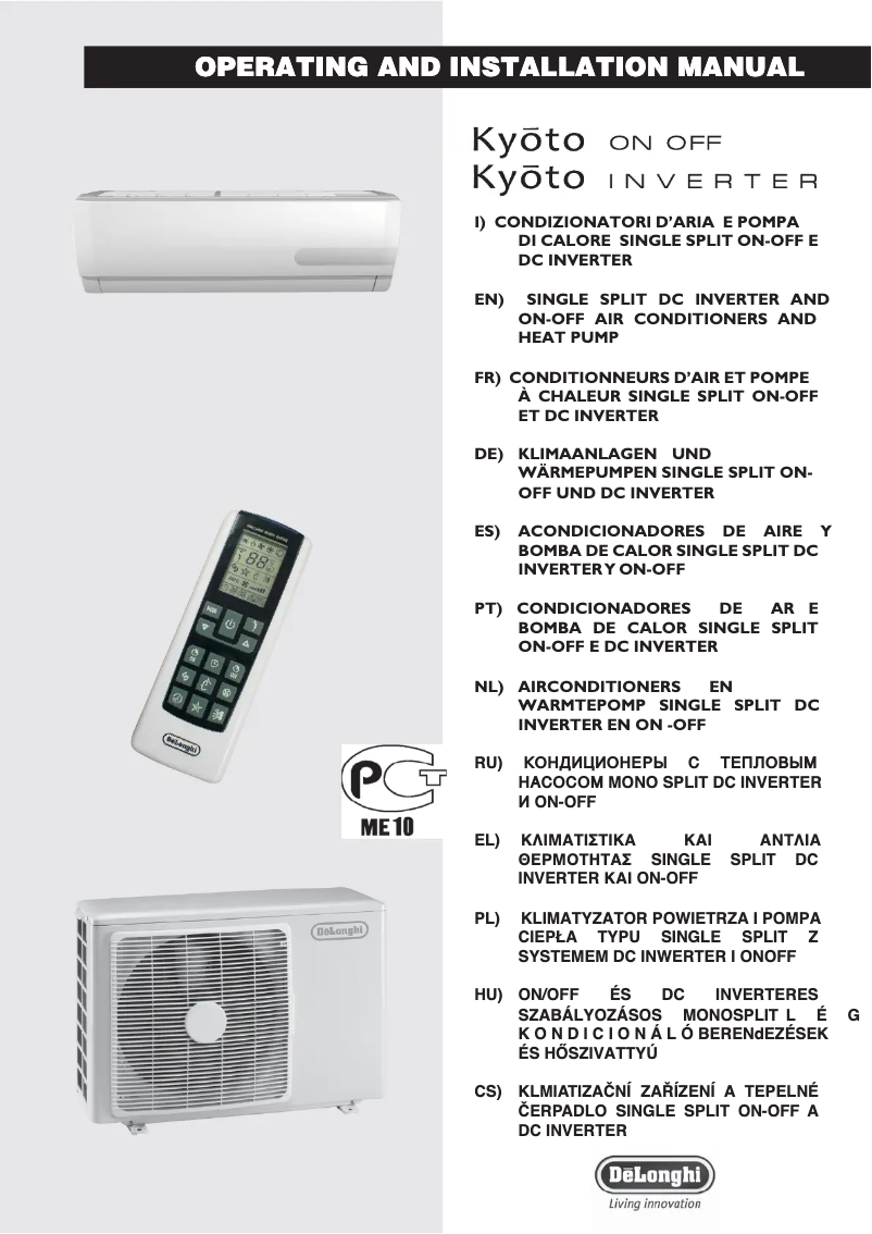 Page 1 de la notice Manuel utilisateur DeLonghi PLK130