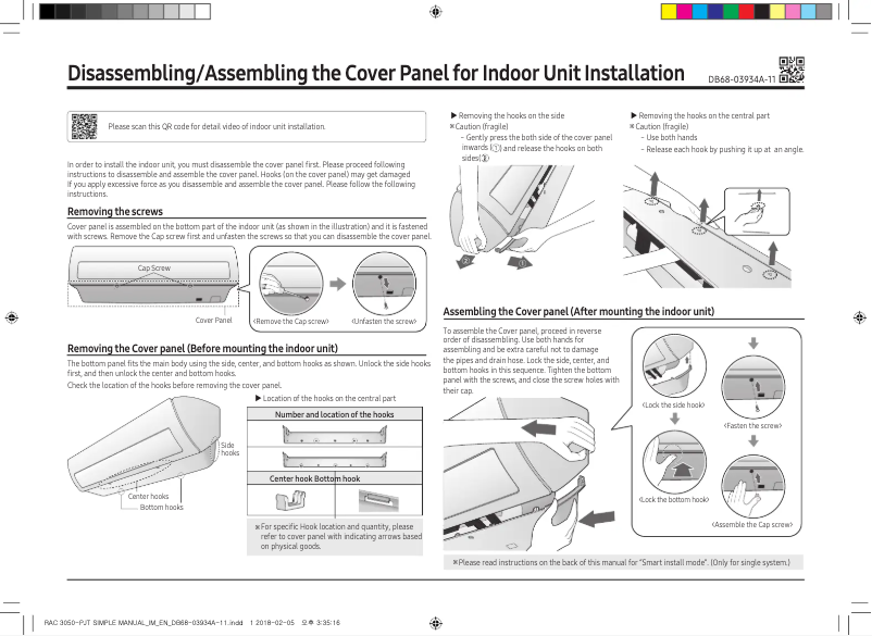 Page 1 de la notice Manuel utilisateur Samsung AR24NSWXCWKN