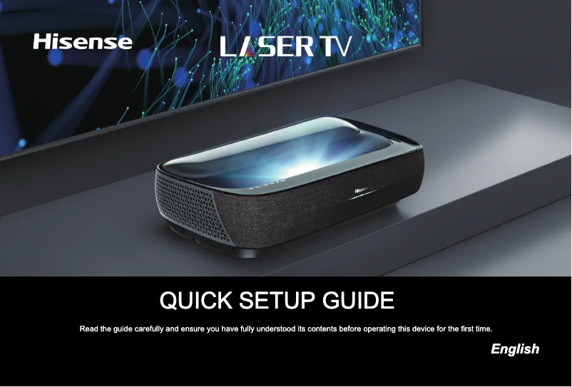 Page 1 of the manual User Manual Hisense L9H 100L9H