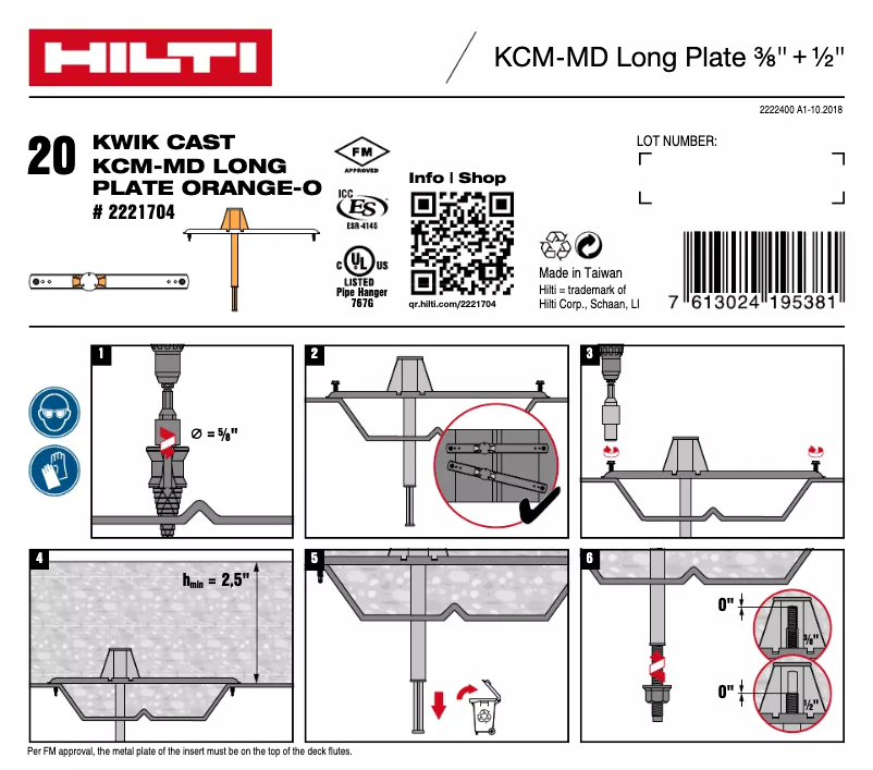 Página 1 del manual Manual de usuario Hilti KCM-MD