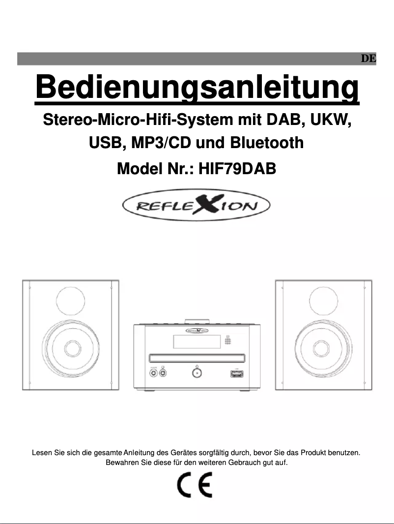 Page 1 de la notice Manuel utilisateur Reflexion HIF79DAB