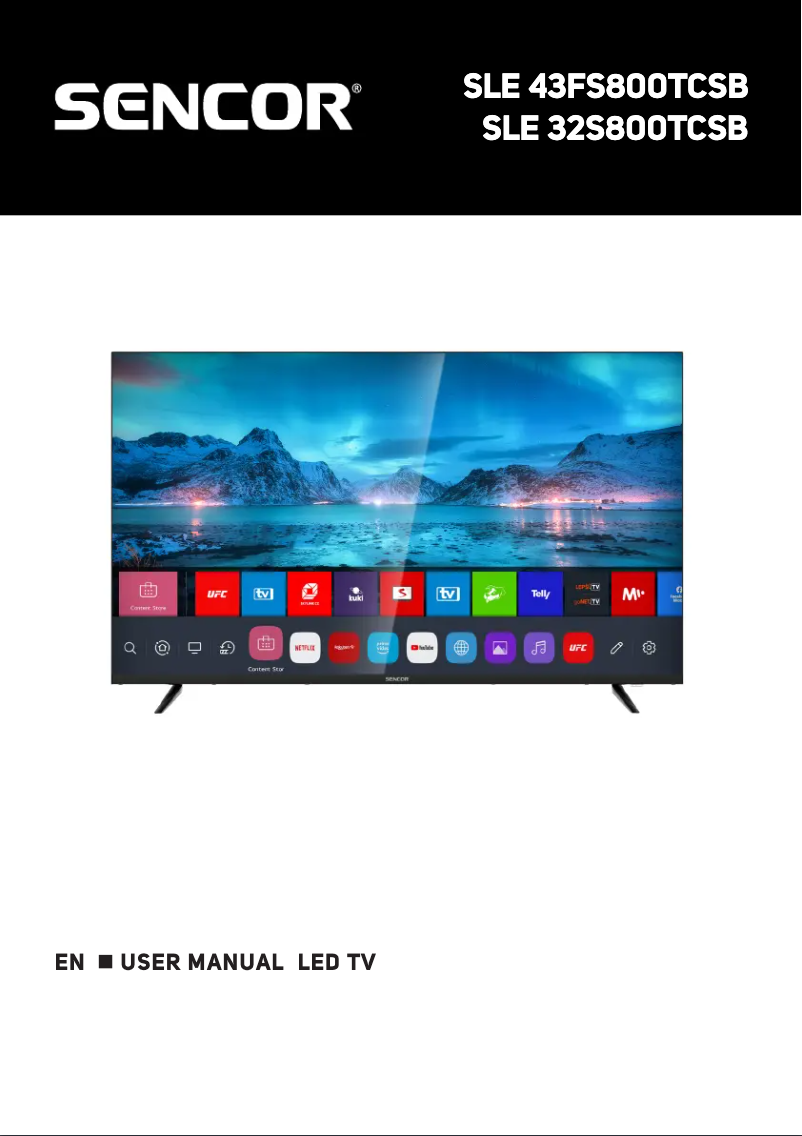 Image de la première page du manuel de l'appareil SLE 43FS800TCSB