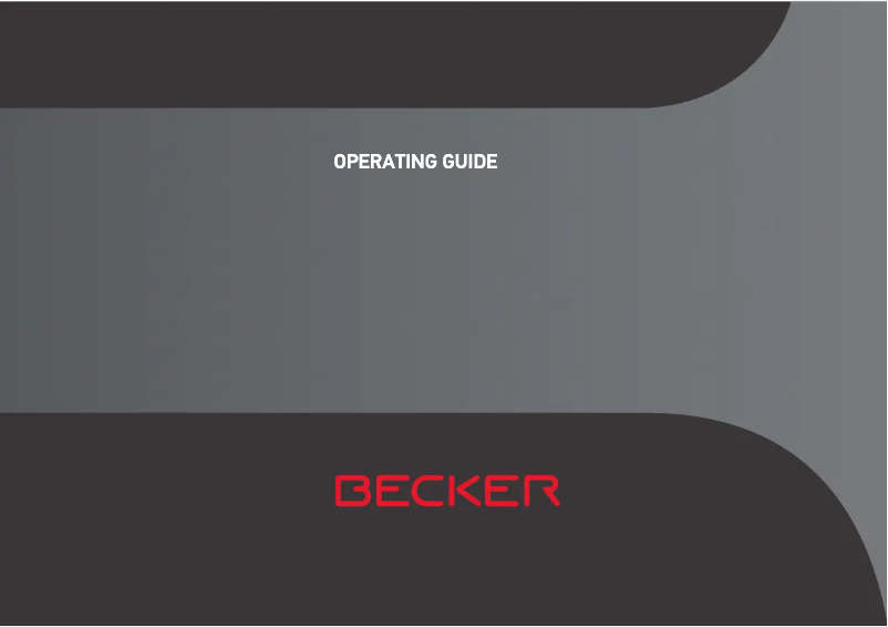 Page 1 de la notice Manuel utilisateur Becker Ready 50 EU20 LMU