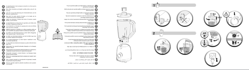 Page 1 de la notice Manuel utilisateur Moulinex BL603