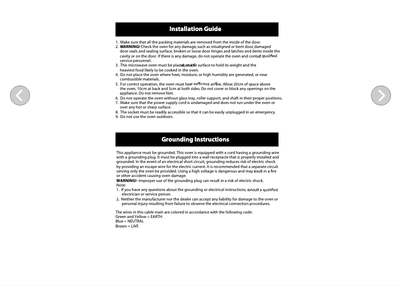 Page 1 de la notice Guide d'installation Electrolux EMS3087X