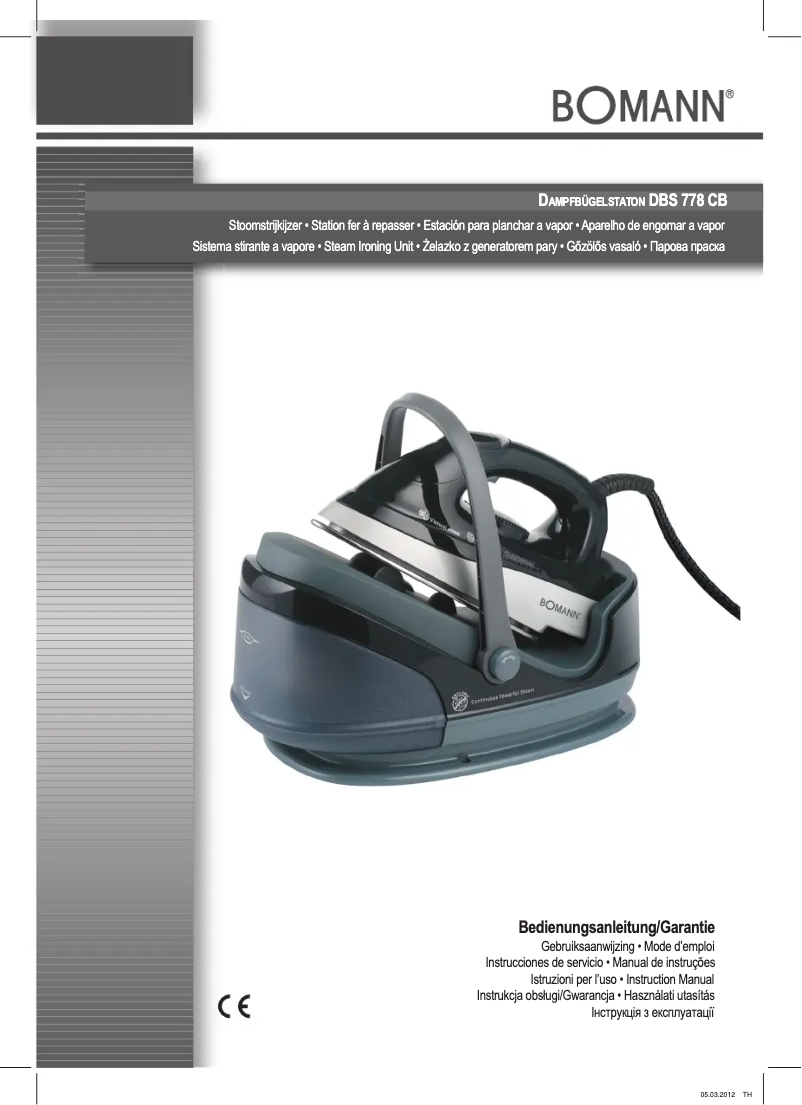 Image de la première page du manuel de l'appareil DBS 778 CB