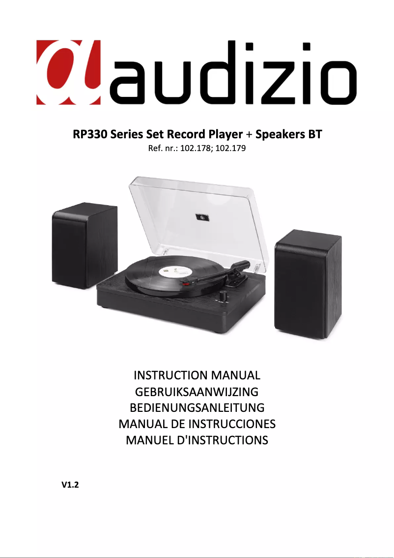 Page 1 de la notice Manuel utilisateur Audizio RP330D
