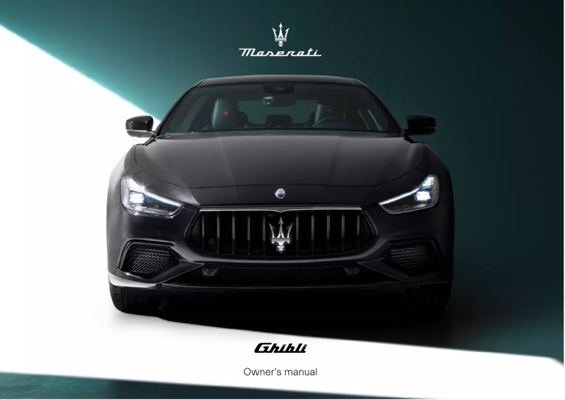 Page n°1 - Manuel utilisateur Maserati Ghibli (2024)