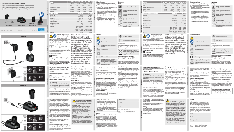 Image de la première page du manuel de l'appareil AP 12-40