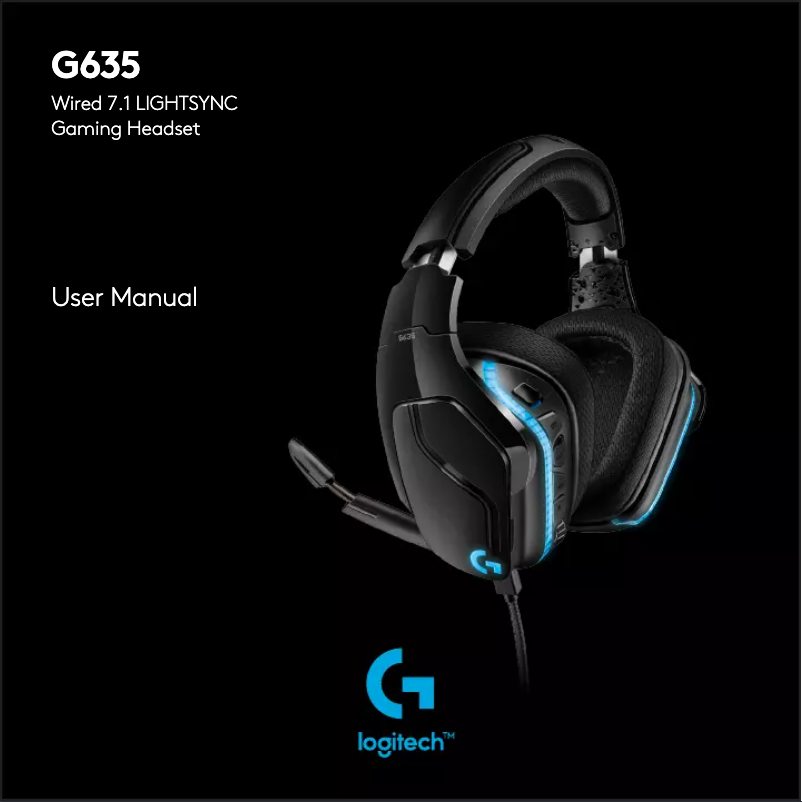 Page n°1 - Manuel utilisateur Logitech G635