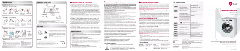 Page n°1 - Manuel utilisateur LG F1403YD5