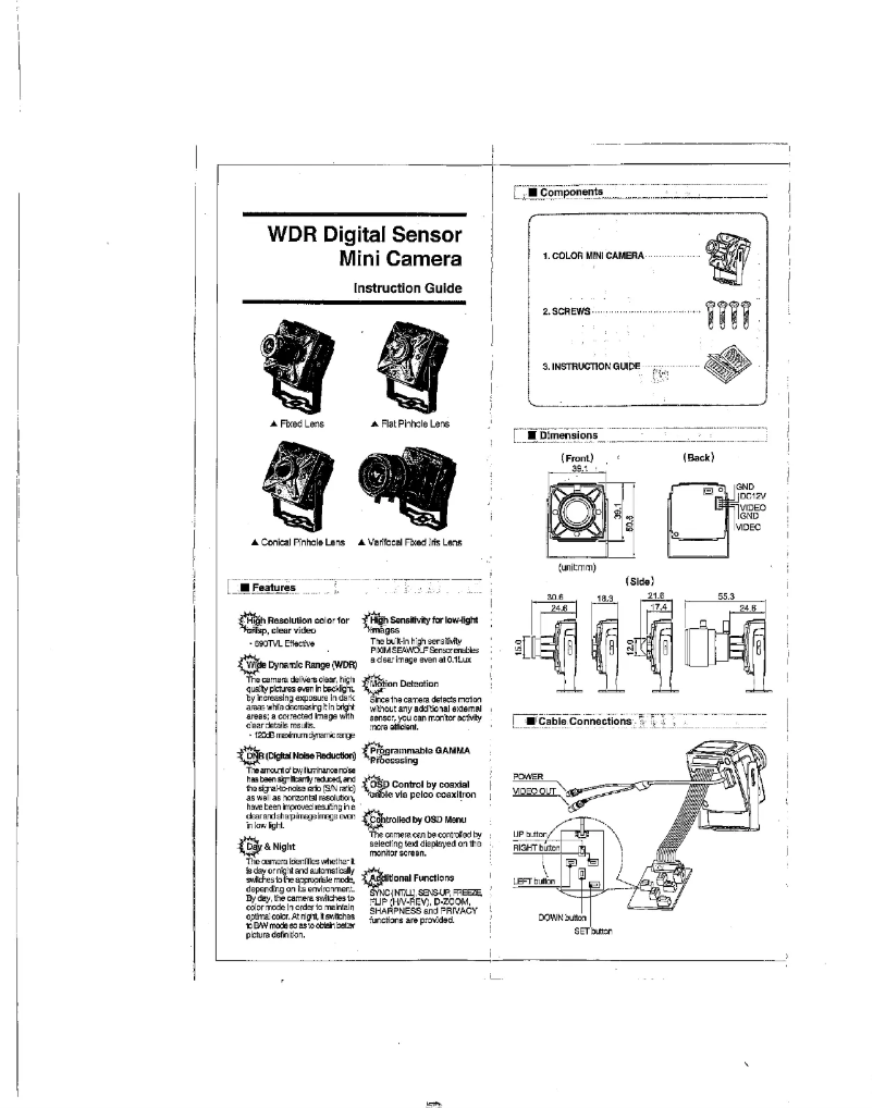 Page 1 de la notice Manuel utilisateur Weldex WDH-3939WD
