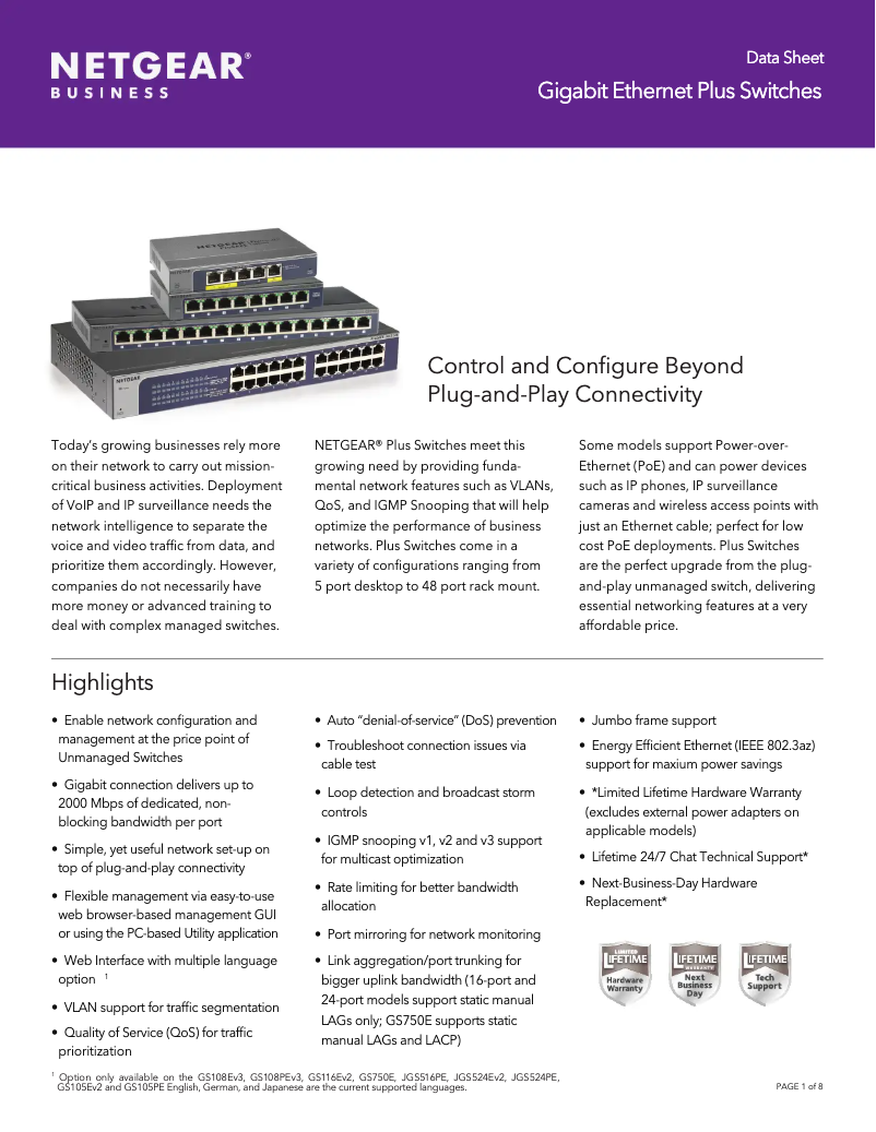 Image de la première page du manuel de l'appareil GS750E