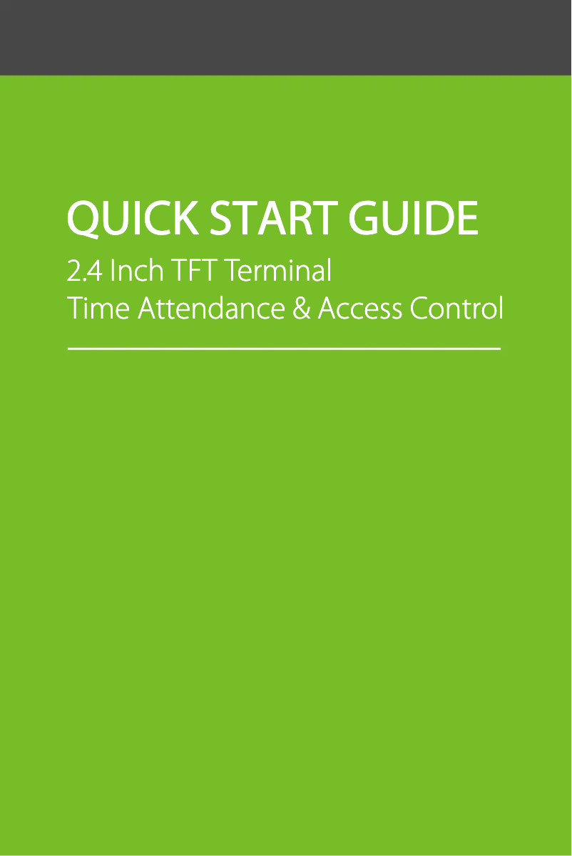 Image de la première page du manuel de l'appareil F21