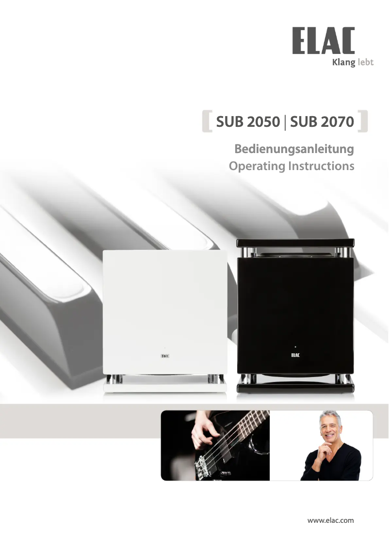 Page n°1 - Manuel utilisateur ELAC SUB 2050
