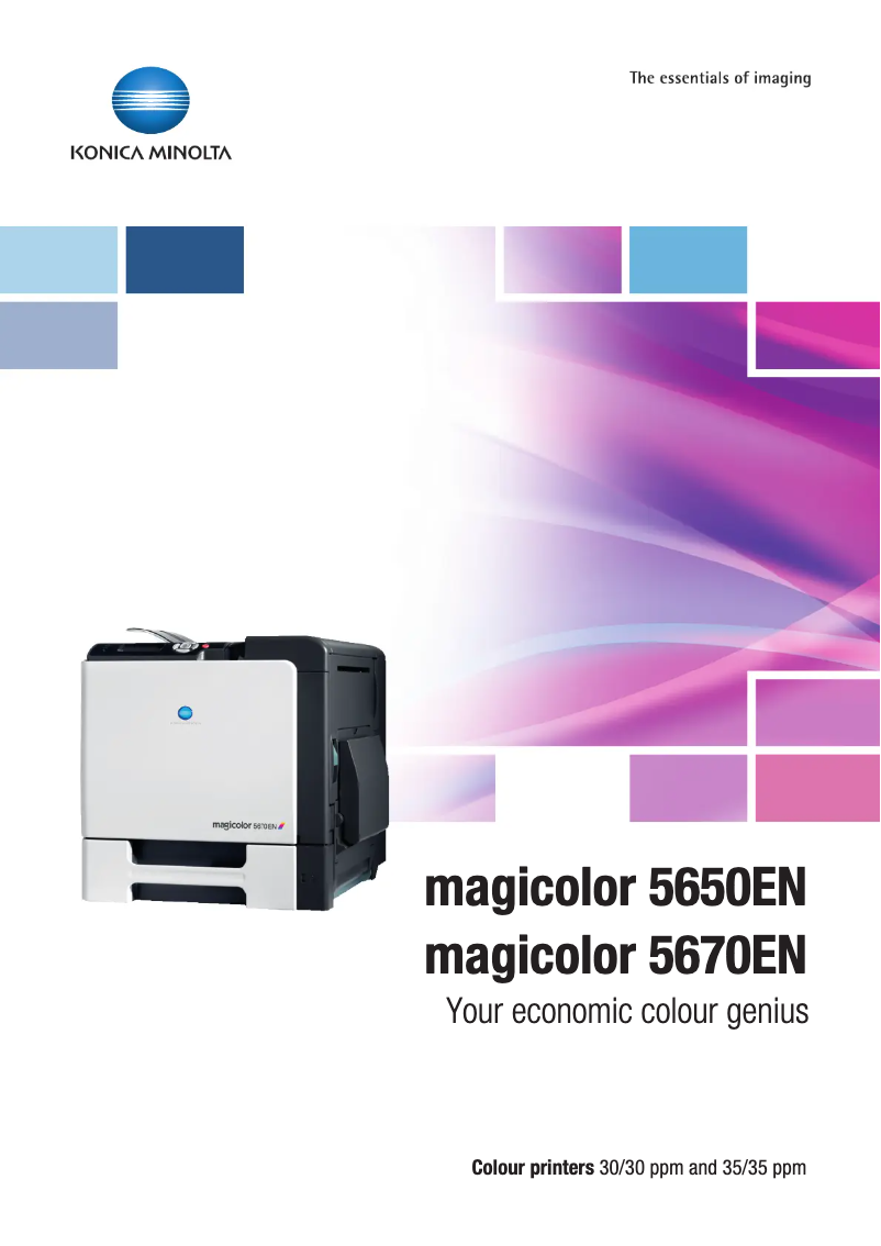 Page 1 de la notice Manuel utilisateur Konica Minolta Magicolor 5650EN-D