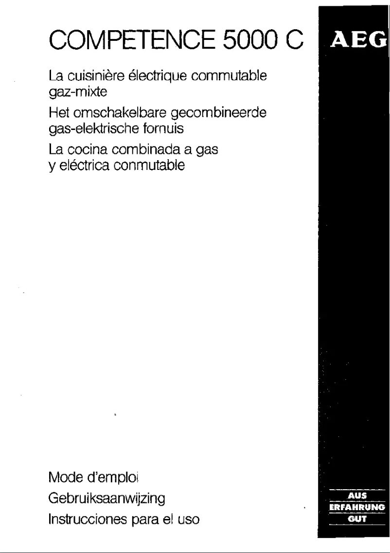 Image de la première page du manuel de l'appareil Competence 5000C